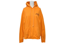 画像をギャラリービューアに読み込む, CHROME HEARTS クロムハーツ OFF WHITE オフホワイト ロゴプリント プルオーバーパーカー フーディ オレンジ サイズM 良品 中古 4b004133