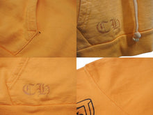 画像をギャラリービューアに読み込む, CHROME HEARTS クロムハーツ OFF WHITE オフホワイト ロゴプリント プルオーバーパーカー フーディ オレンジ サイズM 良品 中古 4b004133