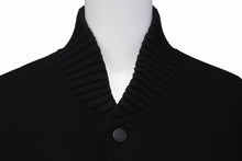 画像をギャラリービューアに読み込む, OFF WHITE オフホワイト 18AW DIAG GRADIENT VARSITY JACKET ウール グラデーション スタジャン ブラック サイズXS 美品 中古 4b004137