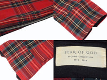 画像をギャラリービューアに読み込む, FEAR OF GOD フィアオブゴッド Jerry Lorenzo Zipper Flannel フランネルシャツ 長袖シャツ レッド サイズM 美品 中古 4b004138
