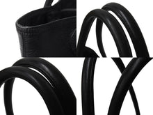 画像をギャラリービューアに読み込む, CHROME HEARTS クロムハーツ FS TOTE トートバッグ CHクロスパッチ ダガージップ レザー ブラック シルバー925 美品 中古 4b004139