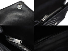 Load image into Gallery viewer, YVES SAINT LAURENT イヴサンローラン サッチェル キルティング チェーンショルダーバッグ 428056 ブラック メタルブラック金具 美品 中古 4b004142