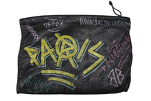 画像をギャラリービューアに読み込む, BALENCIAGA バレンシアガ 18SS Graffiti Clutch Bag グラフィティ クラッチバッグ 459745 ブラック 良品 中古 4b004145