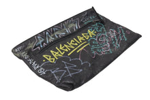 画像をギャラリービューアに読み込む, BALENCIAGA バレンシアガ 18SS Graffiti Clutch Bag グラフィティ クラッチバッグ 459745 ブラック 良品 中古 4b004145