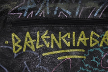 画像をギャラリービューアに読み込む, BALENCIAGA バレンシアガ 18SS Graffiti Clutch Bag グラフィティ クラッチバッグ 459745 ブラック 良品 中古 4b004145
