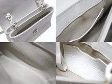 画像をギャラリービューアに読み込む, OFF WHITE オフホワイト バインダー クリップ ソフト ショルダーバッグ レザー ホワイト 良品 中古 4b004147