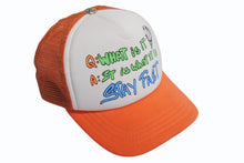 画像をギャラリービューアに読み込む, CHROME HEARTS クロムハーツ MATTY BOY マッティボーイ Sex Records It Is What It Is Trucker Hat メッシュキャップ オレンジ 美品 中古 4b004148