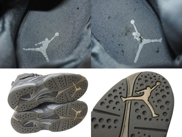 NIKE ナイキ エアジョーダン 8 レトロ スニーカー 305381 スウェード サイズ26.5 グレー 美品 中古 4b004153