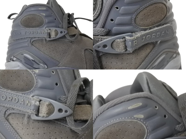 NIKE ナイキ エアジョーダン 8 レトロ スニーカー 305381 スウェード サイズ26.5 グレー 美品 中古 4b004153