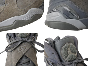 NIKE ナイキ エアジョーダン 8 レトロ スニーカー 305381 スウェード サイズ26.5 グレー 美品 中古 4b004153