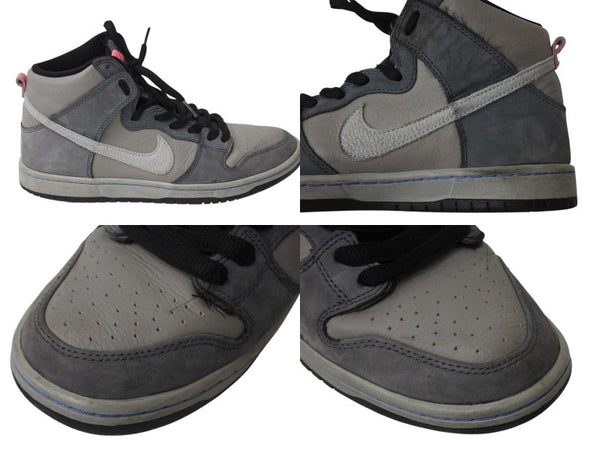 NIKE SB DUNK HI PRO ISO ナイキ ダンク ハイ プロ スニーカー グレー レザー 26.5cm DJ9800-001 中古 4b004154