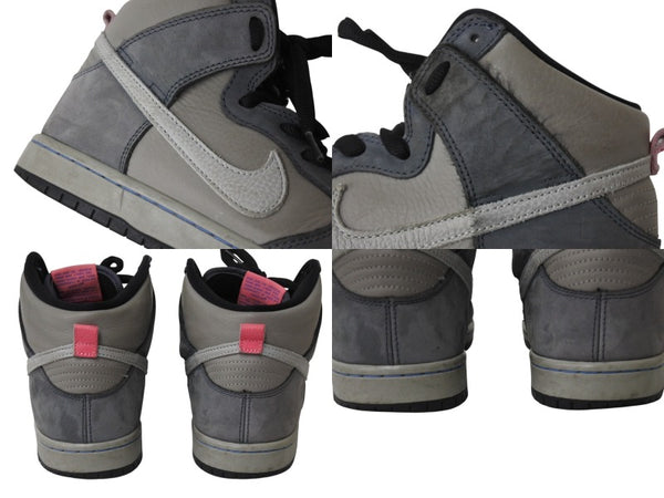 NIKE SB DUNK HI PRO ISO ナイキ ダンク ハイ プロ スニーカー グレー レザー 26.5cm DJ9800-001 中古 4b004154