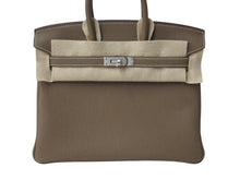 Load image into Gallery viewer, 新品未使用 HERMES エルメス ハンドバッグ K刻印 バーキン25 エトゥープ マットシルバー金具トゴ 中古 4b004159