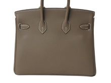 Load image into Gallery viewer, 新品未使用 HERMES エルメス ハンドバッグ K刻印 バーキン25 エトゥープ マットシルバー金具トゴ 中古 4b004159