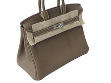 Load image into Gallery viewer, 新品未使用 HERMES エルメス ハンドバッグ K刻印 バーキン25 エトゥープ マットシルバー金具トゴ 中古 4b004159