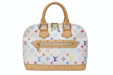 Load image into Gallery viewer, LOUIS VUITTON ルイヴィトン モノグラムマルチ アルマ ハンドバッグ M92647 村上隆 ホワイト ゴールド金具 美品 中古 4b004160