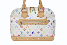 Load image into Gallery viewer, LOUIS VUITTON ルイヴィトン モノグラムマルチ アルマ ハンドバッグ M92647 村上隆 ホワイト ゴールド金具 美品 中古 4b004160