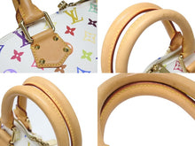 Load image into Gallery viewer, LOUIS VUITTON ルイヴィトン モノグラムマルチ アルマ ハンドバッグ M92647 村上隆 ホワイト ゴールド金具 美品 中古 4b004160