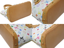 Load image into Gallery viewer, LOUIS VUITTON ルイヴィトン モノグラムマルチ アルマ ハンドバッグ M92647 村上隆 ホワイト ゴールド金具 美品 中古 4b004160