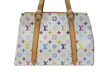 画像をギャラリービューアに読み込む, LOUIS VUITTON ルイヴィトン オーレリアMM トートバッグ M40094 村上隆 モノグラムマルチカラー ホワイト 美品 中古 4b004161