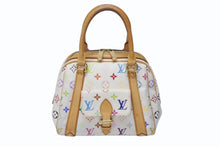 Load image into Gallery viewer, LOUIS VUITTON ルイヴィトン プリシラ ハンドバッグ M40096 モノグラム マルチカラー ホワイト 村上隆 美品 中古 4b004162