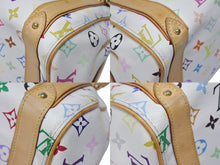 Load image into Gallery viewer, LOUIS VUITTON ルイヴィトン プリシラ ハンドバッグ M40096 モノグラム マルチカラー ホワイト 村上隆 美品 中古 4b004162