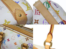 Load image into Gallery viewer, LOUIS VUITTON ルイヴィトン プリシラ ハンドバッグ M40096 モノグラム マルチカラー ホワイト 村上隆 美品 中古 4b004162