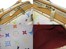 Load image into Gallery viewer, LOUIS VUITTON ルイヴィトン プリシラ ハンドバッグ M40096 モノグラム マルチカラー ホワイト 村上隆 美品 中古 4b004162
