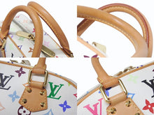 画像をギャラリービューアに読み込む, LOUIS VUITTON ルイヴィトン ハンドバッグ トゥルーヴィル モノグラム ホワイト マルチカラー M92663 ゴールド金具 中古 4b004163