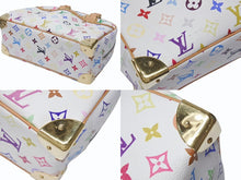 画像をギャラリービューアに読み込む, LOUIS VUITTON ルイヴィトン ハンドバッグ トゥルーヴィル モノグラム ホワイト マルチカラー M92663 ゴールド金具 中古 4b004163