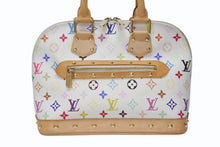 Load image into Gallery viewer, LOUIS VUITTON ルイヴィトン モノグラムマルチ アルマ ハンドバッグ M92647 村上隆 ホワイト ゴールド金具 美品 中古 4b004164