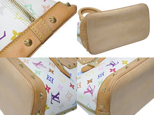 Load image into Gallery viewer, LOUIS VUITTON ルイヴィトン モノグラムマルチ アルマ ハンドバッグ M92647 村上隆 ホワイト ゴールド金具 美品 中古 4b004164