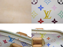 Load image into Gallery viewer, LOUIS VUITTON ルイヴィトン モノグラムマルチ アルマ ハンドバッグ M92647 村上隆 ホワイト ゴールド金具 美品 中古 4b004164