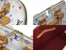 Load image into Gallery viewer, LOUIS VUITTON ルイヴィトン モノグラムマルチ アルマ ハンドバッグ M92647 村上隆 ホワイト ゴールド金具 美品 中古 4b004164