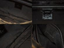 画像をギャラリービューアに読み込む, FENDI フェンディ マンマバケット ワンショルダーバッグ ズッカ柄 キャンバス レザー ブラウン シルバー金具 美品 中古 4b004170