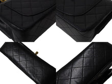 画像をギャラリービューアに読み込む, CHANEL シャネル マトラッセ23 Wフラップ Wチェーンショルダーバッグ 0番台 ココマーク ラムスキン ブラック ゴールド金具 美品 中古 4b004172