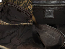 画像をギャラリービューアに読み込む, FENDI フェンディ ハンドバッグ マンマバケット ブラウン キャンバス レザー 26325 シルバー金具 美品 中古 4b004173