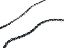 Load image into Gallery viewer, 極美品 CHANEL シャネル チェーンウォレット 17 ショルダーバッグ ココマーク 24番台 ブルー シルバー金具 中古 4b004175