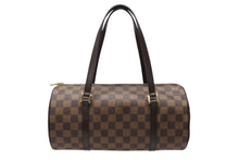 Load image into Gallery viewer, 極美品 LOUIS VUITTON ルイヴィトン ハンドバッグ パピヨン30 ダミエキャンバス N51303 ブラウン ゴールド金具 中古 4b004178