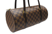Load image into Gallery viewer, 極美品 LOUIS VUITTON ルイヴィトン ハンドバッグ パピヨン30 ダミエキャンバス N51303 ブラウン ゴールド金具 中古 4b004178