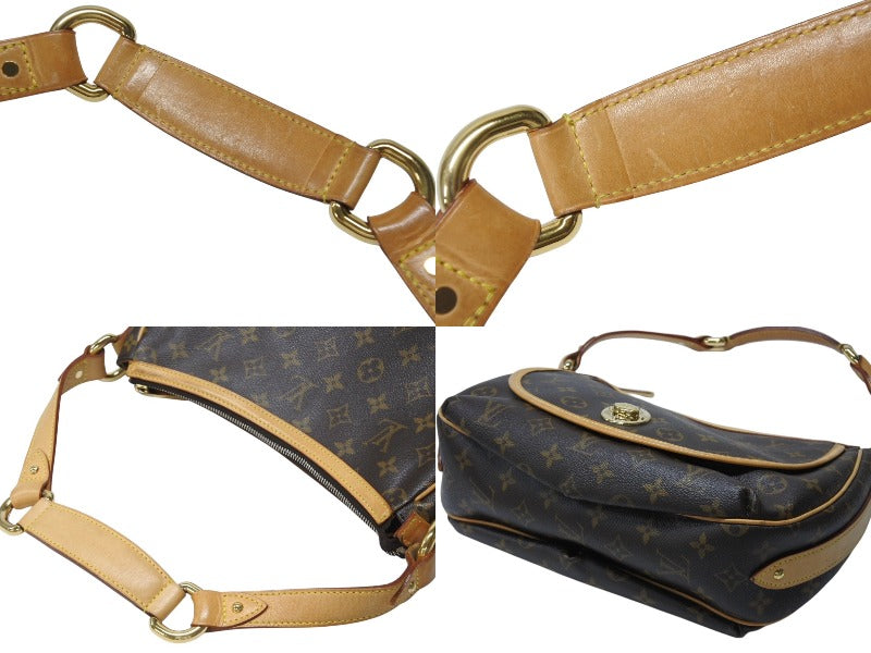 LOUIS VUITTON ルイヴィトン トゥラムPM ワンショルダーバッグ M40076 モノグラム PVC レザー ブラウン 廃盤 美品 中古 4b004179