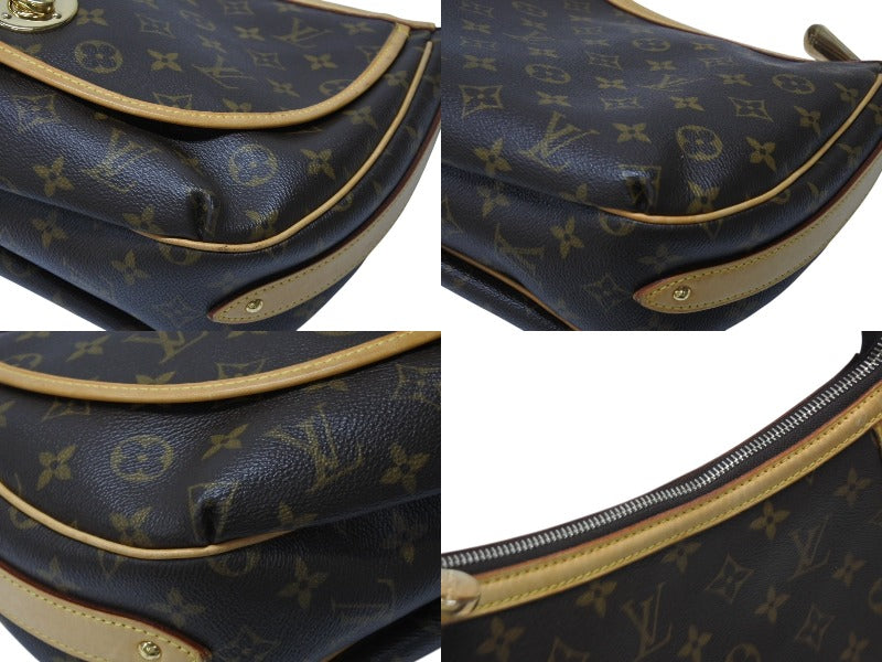 LOUIS VUITTON ルイヴィトン トゥラムPM ワンショルダーバッグ M40076 モノグラム PVC レザー ブラウン 廃盤 美品 中古 4b004179