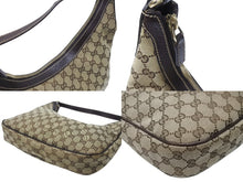 画像をギャラリービューアに読み込む, GUCCI グッチ ショルダーバッグ チャーミー GGキャンバス レザー 153010 ゴールド金具 中古 4b004181