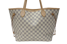 画像をギャラリービューアに読み込む, 極美品 LOUIS VUITTON ルイヴィトン ネヴァーフルMM トートバッグ N51107 ダミエアズールキャンバス ホワイト 中古 4b004187