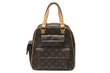Load image into Gallery viewer, LOUIS VUITTON ルイヴィトン モノグラム エクサントリシテ ハンドバッグ M51161 ブラウン PVC ヌメ革 ゴールド金具 美品 中古 4b004190