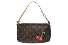 画像をギャラリービューアに読み込む, 極美品 LOUIS VUITTON ルイヴィトン モノグラム チェリー ポシェットアクセソワール アクセサリーポーチ 村上隆 M95008 中古 4b004193