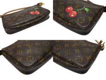 画像をギャラリービューアに読み込む, 極美品 LOUIS VUITTON ルイヴィトン モノグラム チェリー ポシェットアクセソワール アクセサリーポーチ 村上隆 M95008 中古 4b004193