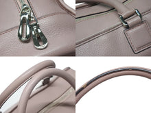 画像をギャラリービューアに読み込む, LOEWE ロエベ AMAZONA 36 アマソナ 36 ハンドバッグ レザー ダスティピンク エンボスロゴ シルバー金具 美品 中古 4b004203