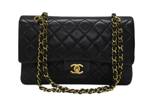 画像をギャラリービューアに読み込む, CHANEL シャネル マトラッセ25 Wフラップ Wチェーンショルダーバッグ 3番台 ココマーク ラムスキン ブラック 美品 中古 4b004206