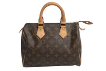 Load image into Gallery viewer, LOUIS VUITTON ルイヴィトン スピーディー25 ハンドバック M41528 モノグラム PVC レザー ブラウン ゴールド金具 美品 中古 4b004207